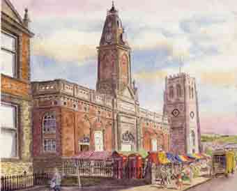 A view of the Market Hall from days gone by .........