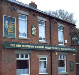 The Old Thirteenth Cheshire Astley Volunteer Rifleman Corps Inn - the public house with the longest name in Britian.
